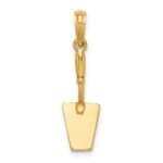 14K 3-D Concrete  Tool Spatula Charm