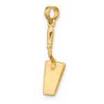 14K 3-D Concrete  Tool Spatula Charm - Image 5