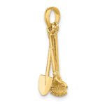 14K 3-D Moveable Garden Tool Collection Charm - Image 5