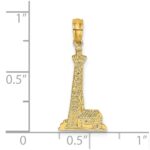 14K Lighthouse with Building Charm - Image 3