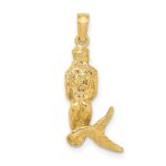 14K 3-D Mermaid Charm - Image 4
