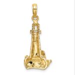 14K Lighthouse with Wave Charm - Image 4