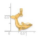14K Jumping Dolphin Charm - Image 3