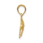 14K 2-D Humpback Whale Charm - Image 2