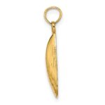 14K Polished Mussel Shell Charm - Image 2
