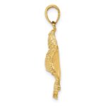 14K Textured Spotted Eagle Ray Charm - Image 2