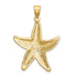 14K Textured Starfish Charm - Image 4