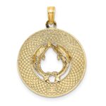 14K SARASOTA with Dolphins Circle Charm - Image 4