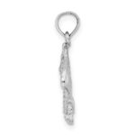 14K White Gold Stingray Charm - Image 2
