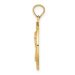 14K FLORIDA with Palm Tree Circle Charm - Image 2