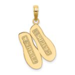 14K TURKS AND CAICOS Double Flip-Flop Charm - Image 4