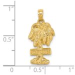 14K CANCUN Palm Tree Charm - Image 2
