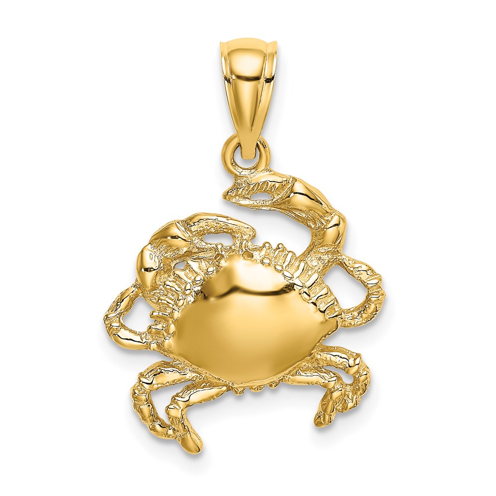 K7629.jpg 14K Crab Charm - Image 1
