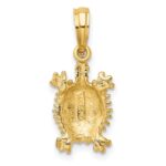 14K Small Land Turtle Charm - Image 4