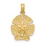 14K Polished Sand Dollar Charm