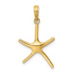 14K Dancing Starfish Charm