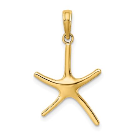 14K Dancing Starfish Charm