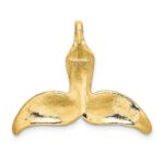 14K 3-D Polished Whale Tail Chain Slide - Image 4