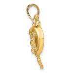 14k Dolphins Pendant - Image 2