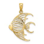 14K Cut-Out Angelfish Charm