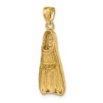 14K 3-D Scuba Flipper Charm - Image 5