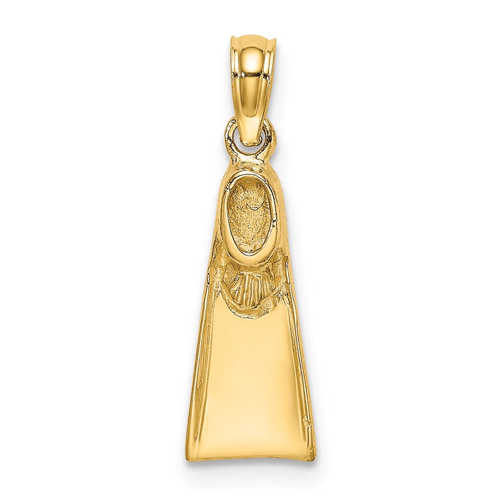 K7748.jpg 14K Scuba Flipper Charm - Image 1