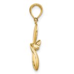 14K 3-D with 4 Blades Propeller Charm - Image 2