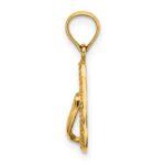 14K 3-D REHOBOTH Single Flip-flop Charm - Image 2