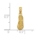 14K 3-D REHOBOTH Single Flip-flop Charm - Image 3