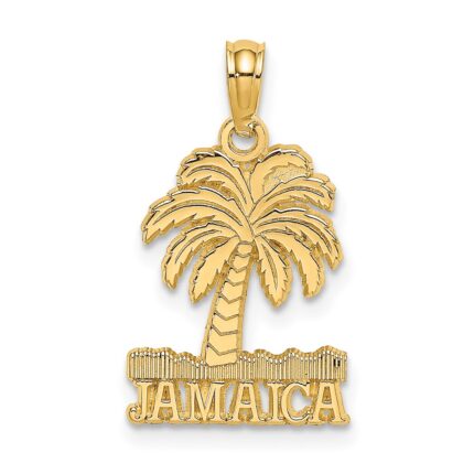 14K JAMAICA Under Palm Tree Charm
