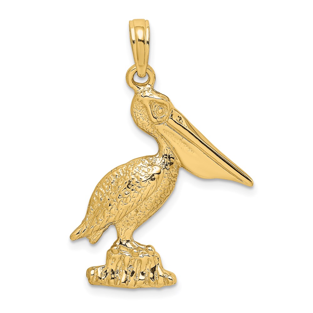 K7786.jpg 14K Standing Pelican Charm - Image 1