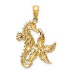 14K Starfish and Seahorse Charm - Image 4