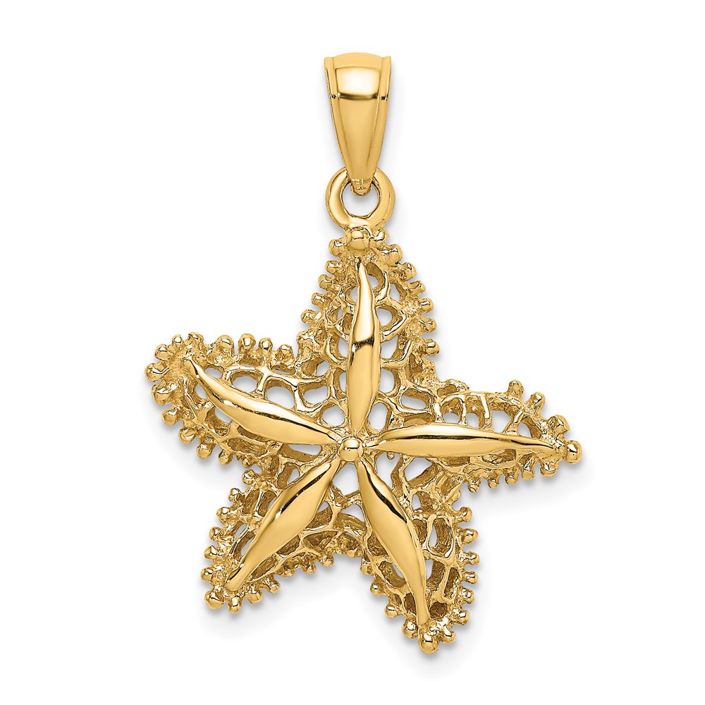 K7827.jpg 14K Starfish Filigree Charm - Image 1
