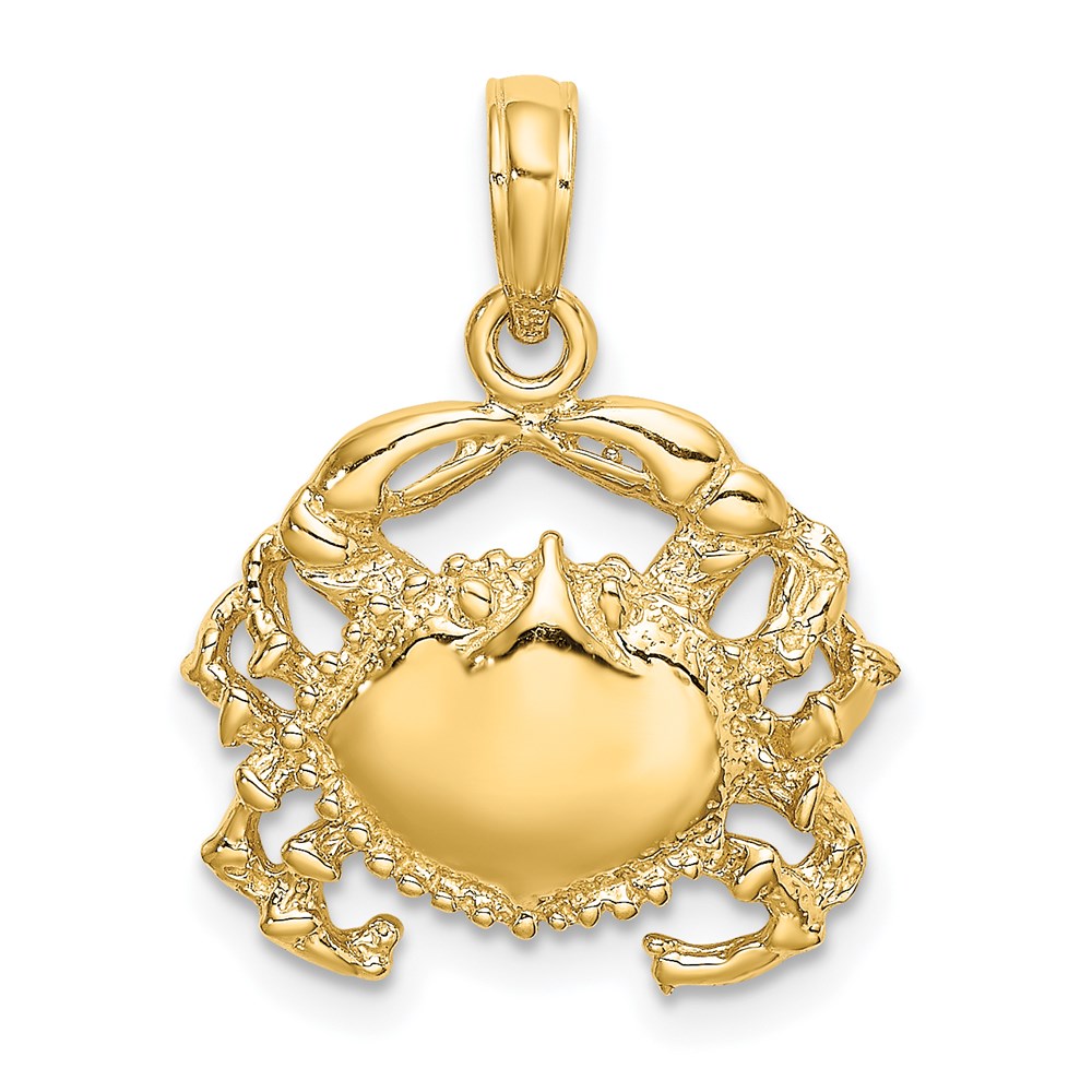 K7835.jpg 14K Crab Charm - Image 1