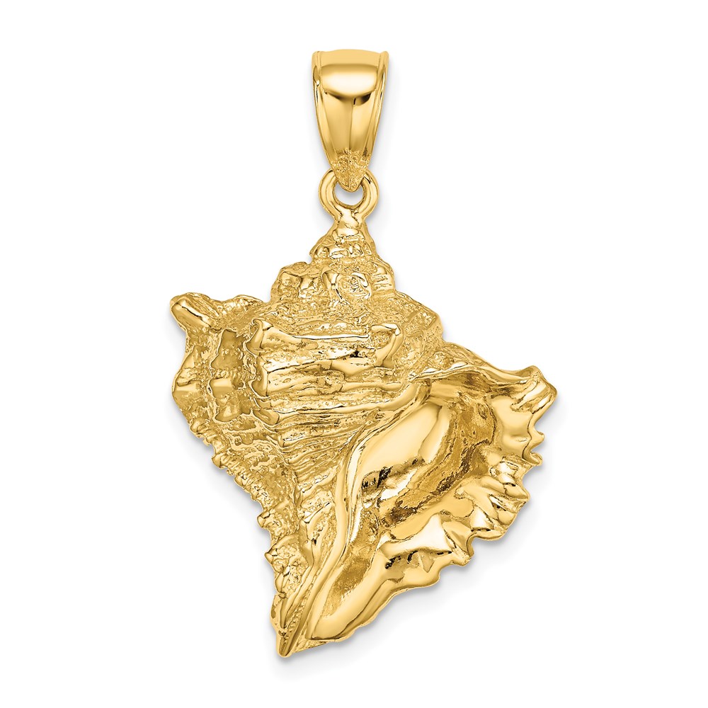 K7845.jpg 14K Textured Conch Shell Charm - Image 1