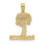 14K ST. THOMAS Under Palm Tree Charm