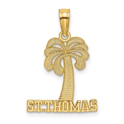 14K ST. THOMAS Under Palm Tree Charm