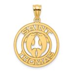 14K SAINT THOMAS with Dolphins Charm