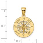 14K Nautical Compass Charm - Image 3