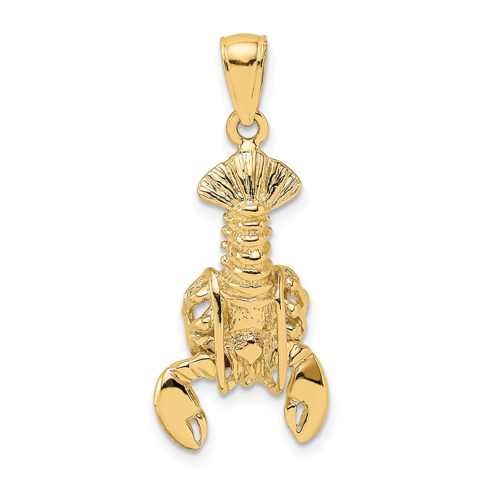 K7873.jpg 14K Lobster with Moveable Claws Pendant - Image 1
