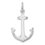 14K White Gold Polished 3-D Anchor Charm - Image 4