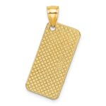 14K Textured NEW JERSEY OCEAN CITY  License Plate Charm - Image 4