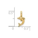 14K Mini Jumping Dolphin with Fixed Bail Charm - Image 3