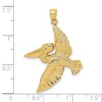 14K Flying Pelican Charm - Image 3
