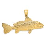 14K Large 3-D Red Fish Charm - Image 4