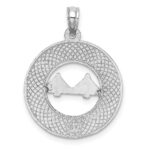 14K White Gold CHARLESTON Bridge Charm - Image 4