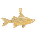 14K Large 3-D Tarpon Fish Charm - Image 4
