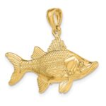14K Large 3-D Tarpon Fish Charm - Image 5