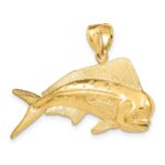 14K Large 3-D Male Dorado (Mahi-Mahi) Charm - Image 5
