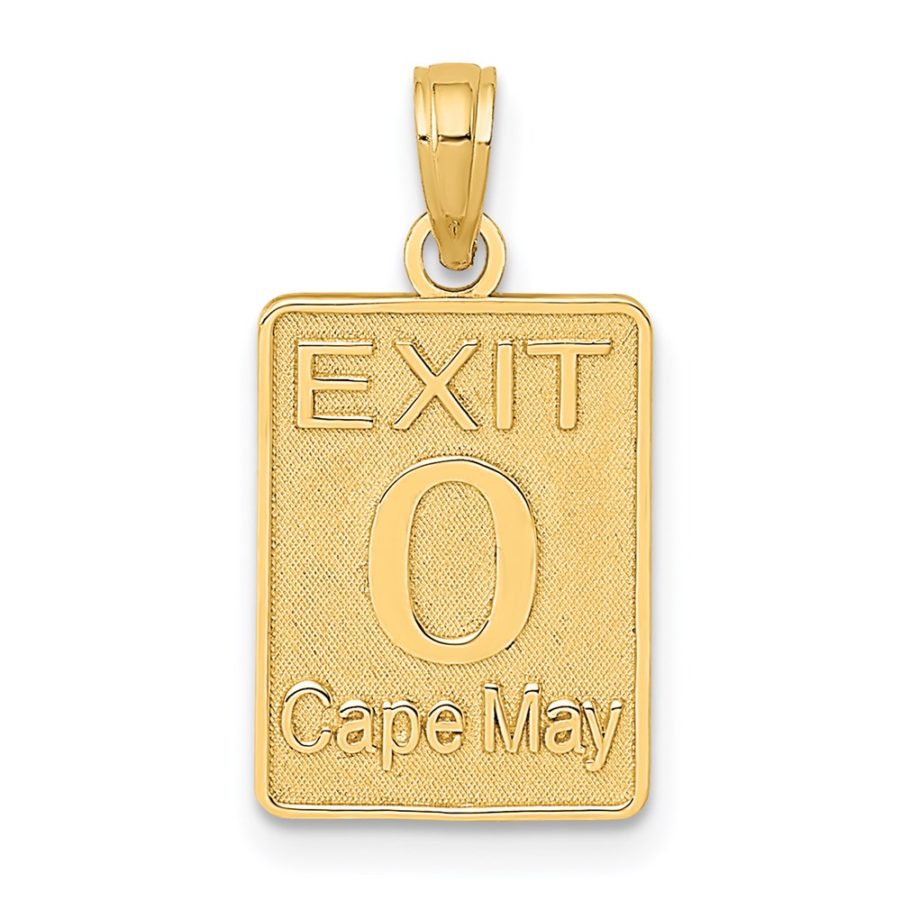 K8043.jpg 14K EXIT 0 / CAPE MAY Charm - Image 1